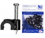 Uchwyt KLIP 6 czarny /100szt.