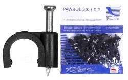 Uchwyt flop KLIP 7 czarny /100szt.