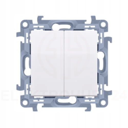 Simon 10 łącznik podwójny świecznikowy 10AX biały, moduł 01