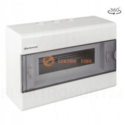 Rozdzielnica natynkowa SRn-12 (N+PE) 1x12M EP