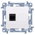 Gniazdo komputerowe RJ45 pojedyncze białe – Simon 10.png