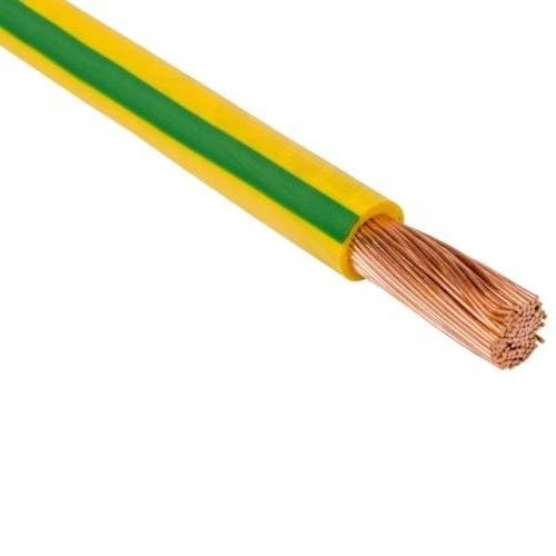 Przewód kabel linka LGY 10mm2 żółto-zielony na metry