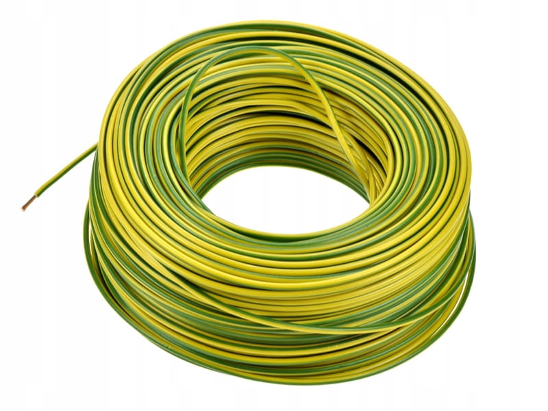 Przewód kabel linka LGY 10mm2 żółto-zielony na metry