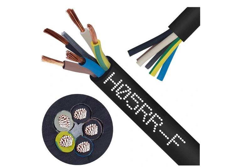 Przewód kabel warsztatowy H05RR-F OW GUMA 5x2,5 żo 1m 02